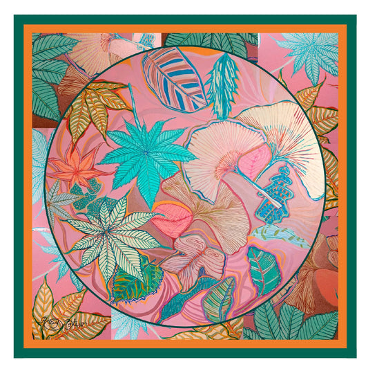 Pañuelo Paisaje Rosa