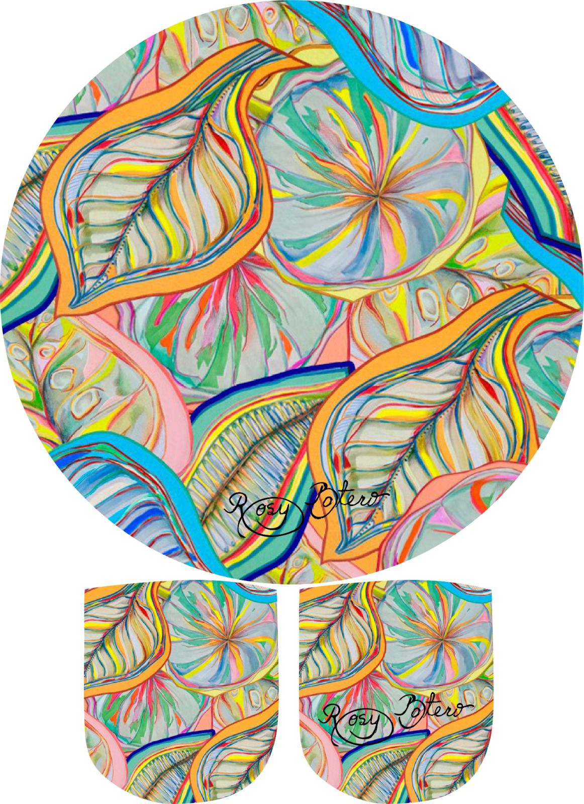 Abanico Plegable Hoja