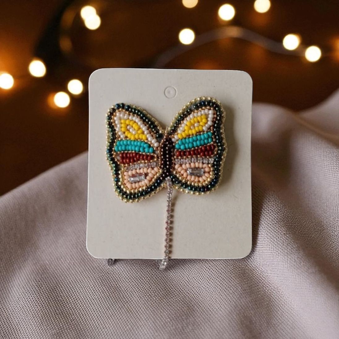 Broche Mariposa Cola Strass