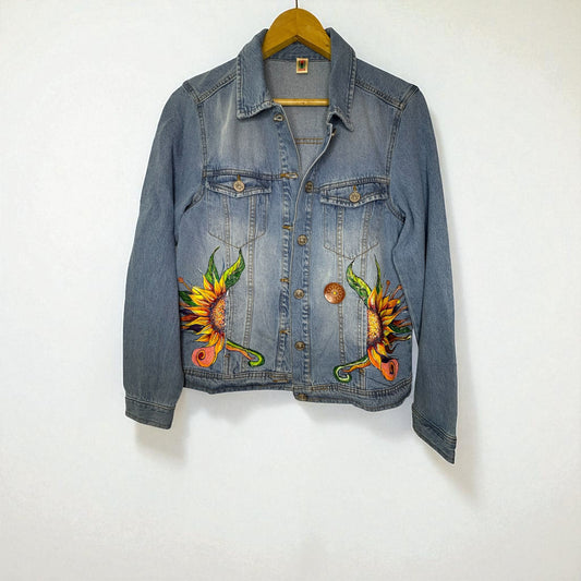 Chaqueta Vaquera Pintada a Mano