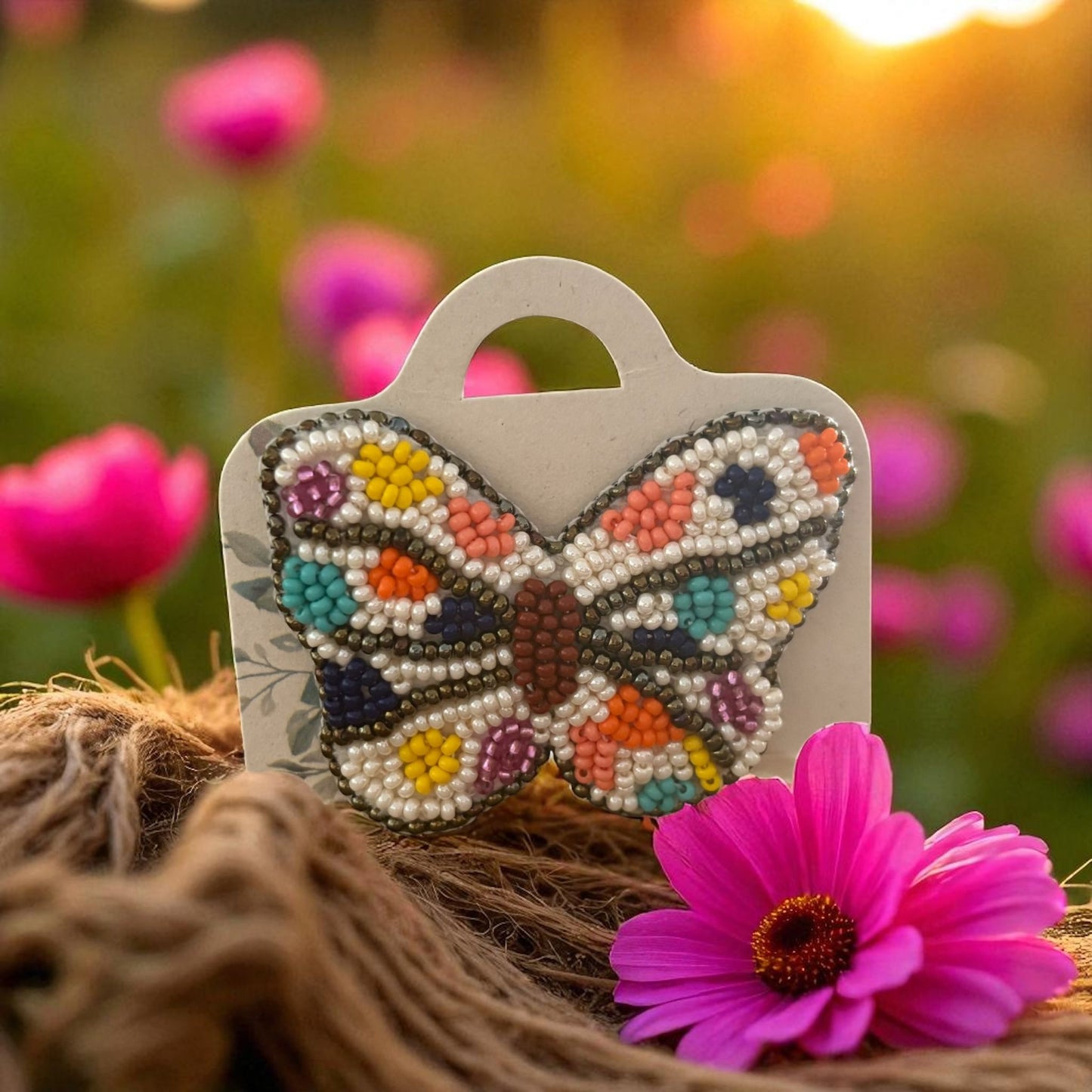 Broche Mariposa Cola Strass