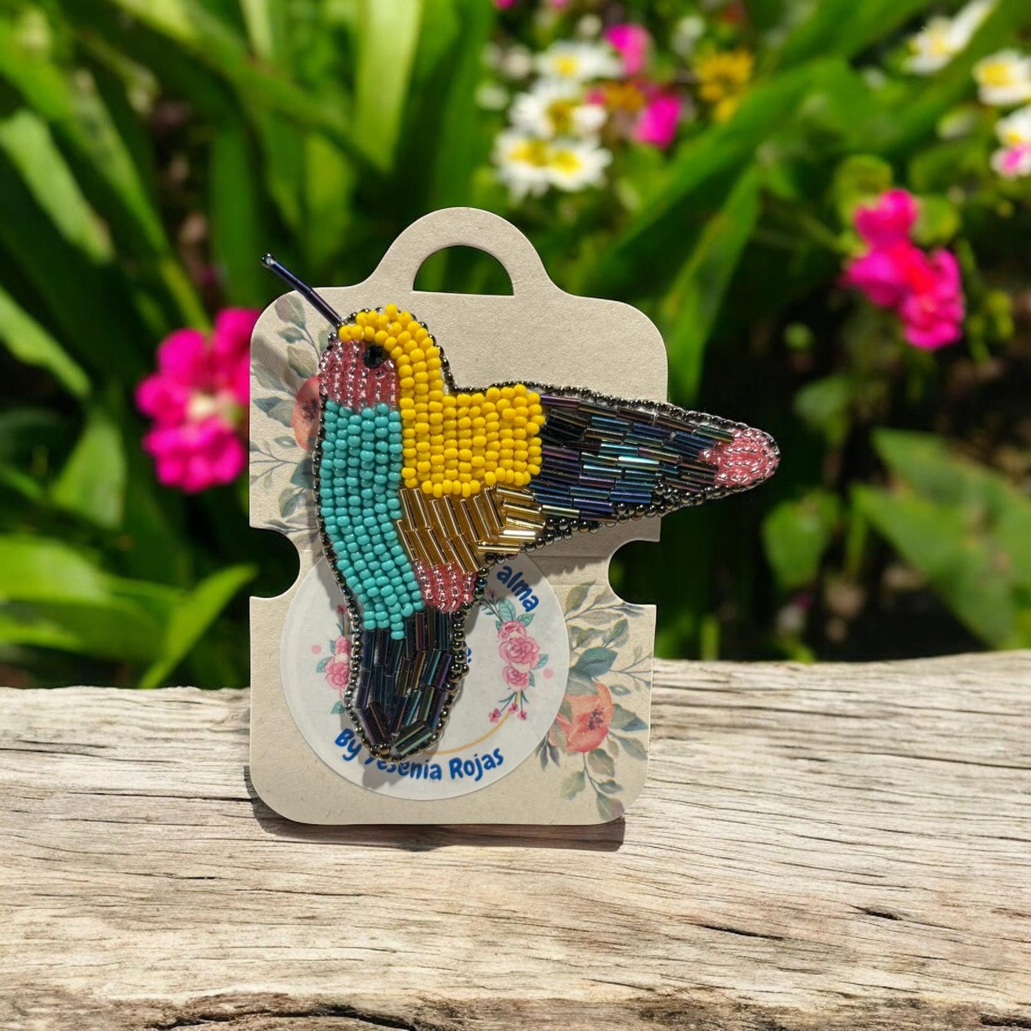 Broche Colibrí Artesanal