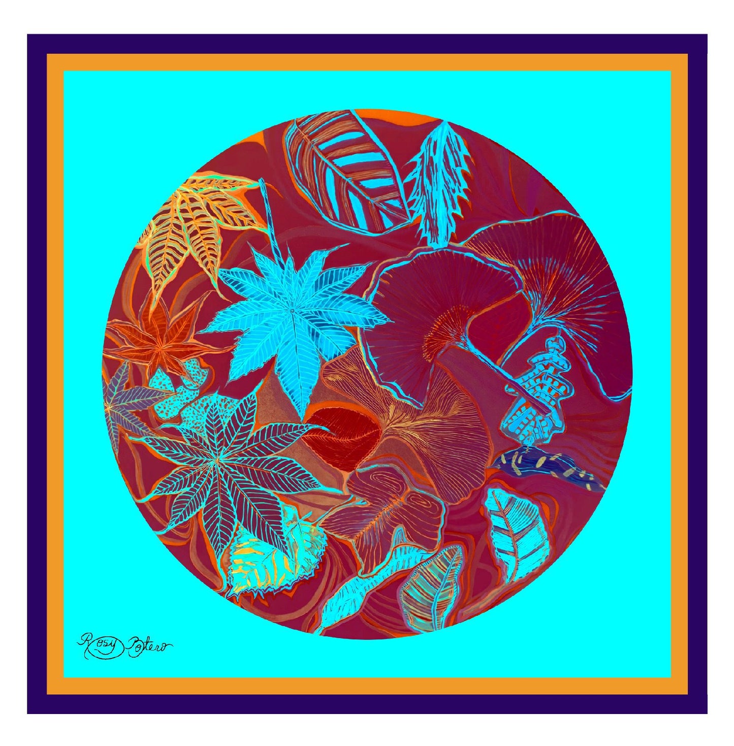 Pañuelo Hoja Semilla