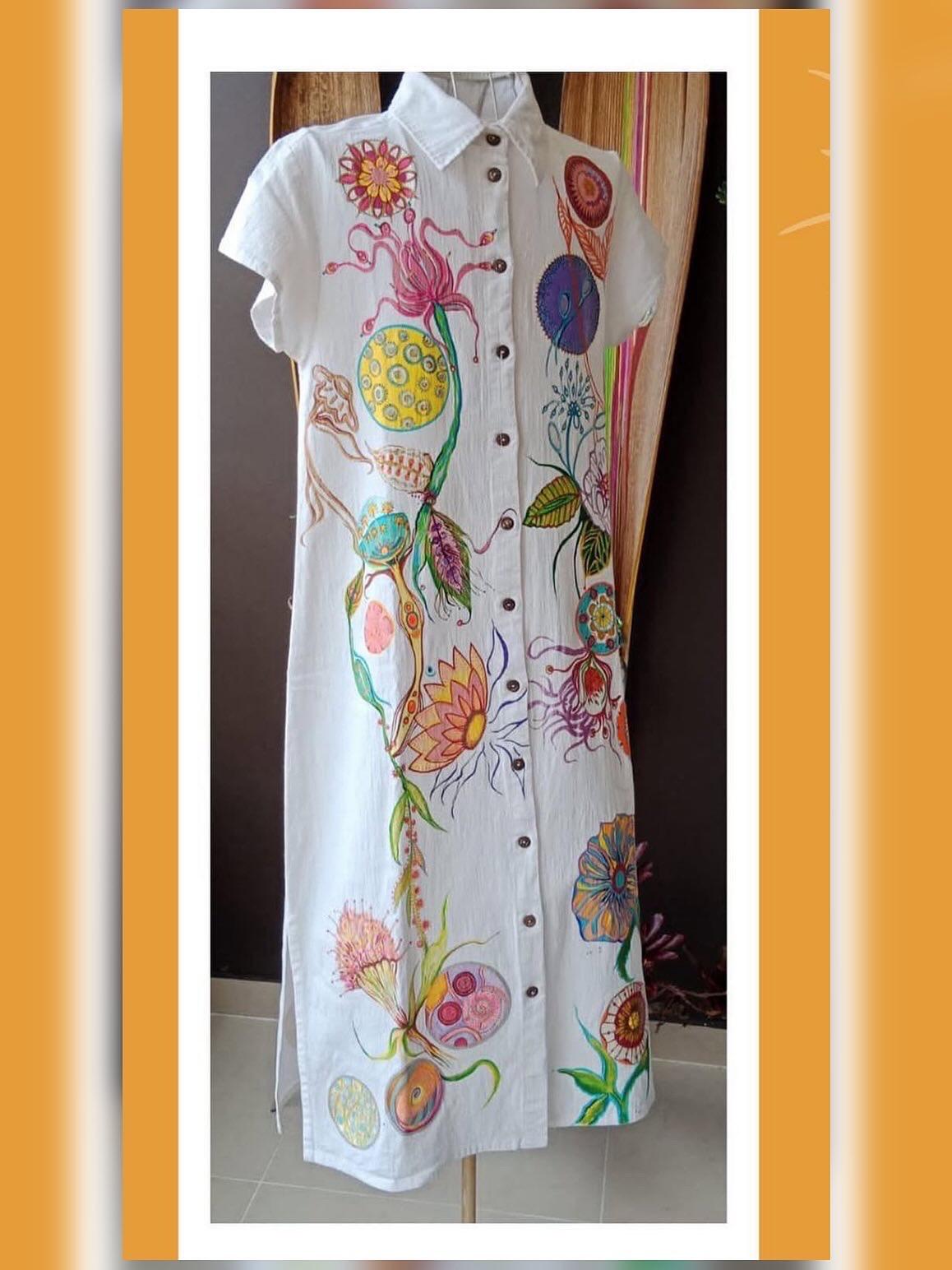 Vestido en Lino Custom Art