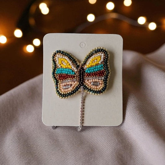 Broche Mariposa Cola Strass