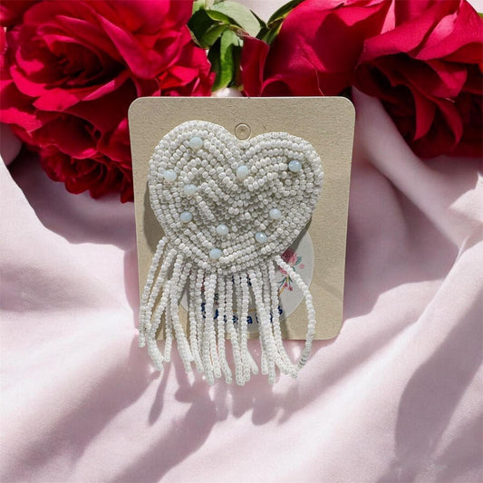 Broche Corazon Bordado
