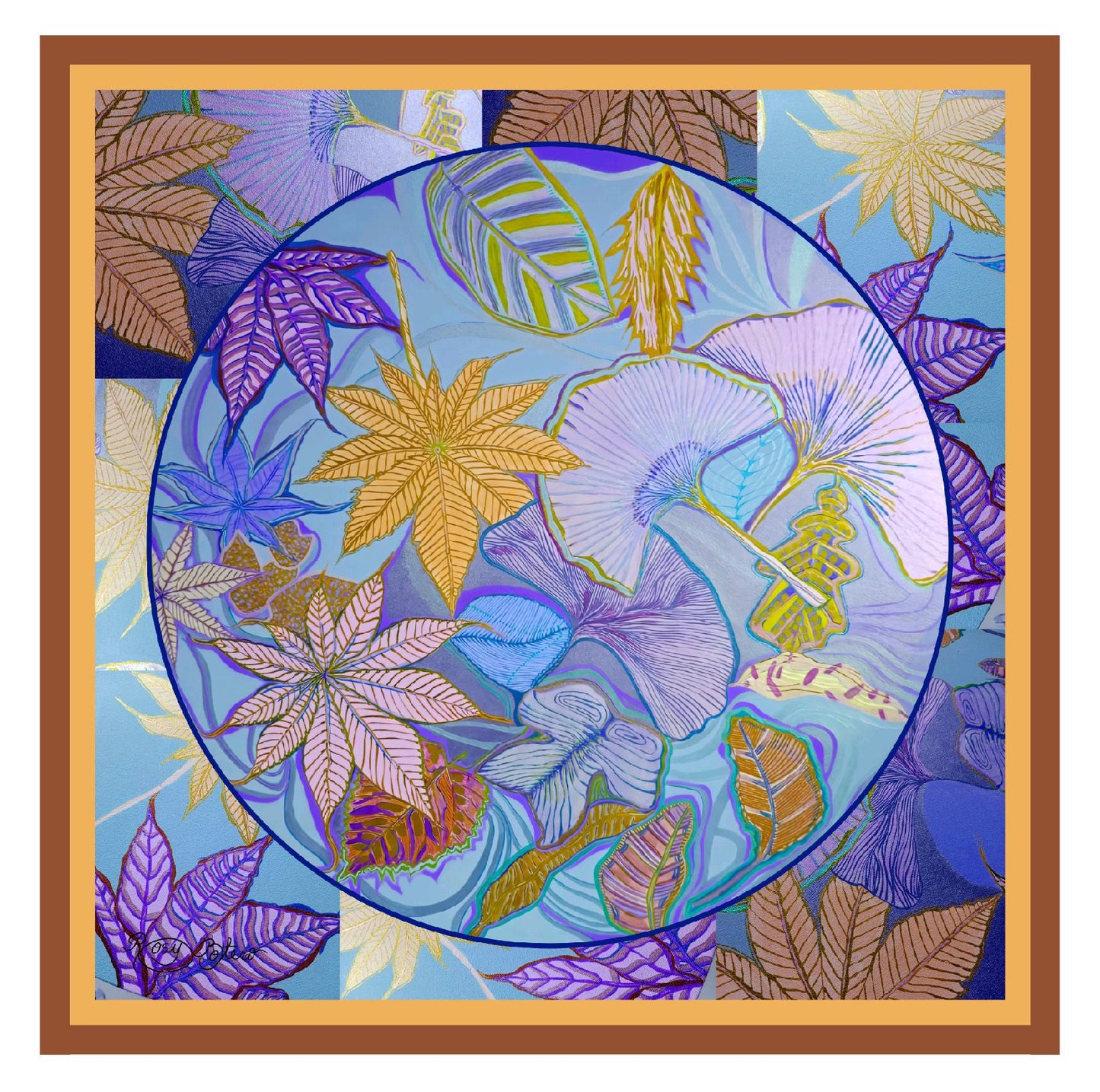 Pañuelo Paisaje Rosa